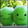 Happy green apple