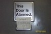 an alarmed door