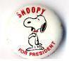 Snoopy For President button!