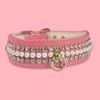 pink pearl dog collar