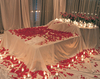 Romantic bed of roses