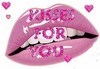 a pink kiss with all my heart