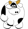 a dancing cow