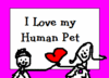 I love my Human Pet e-sticker