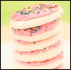 Frosted Pink Heart Sugar Cookies