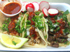 tacos de asada c/ salsa mexicana