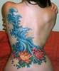a flower tattoo on your back