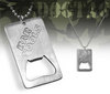 Dog tag bottle opener