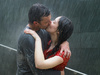 wet wet KISS under the rain