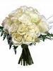 a bouquet of white roses