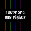 I support gay rights! 