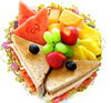 Assorted Sandwiches &amp; Fruits