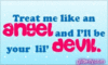 treat me like an angel
