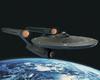 USS Enterprise in Orbit
