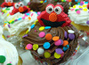 elmo cupcake