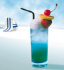 chilling blue cocktail