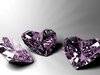 purple sapphire hearts