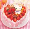 ♡ Hello kitty strawberry cake 