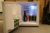 stocked mini fridge