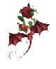 Dragon Rose {}_)}--&gt;---&gt;--