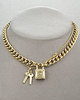 JUICY COUTURE ; padlock necklace