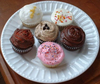 Plate of Yummy Cupcakes