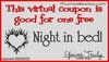 One night in bed coupon