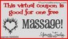 Massage coupon