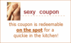 Sexy coupon