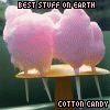 been given candyfloss