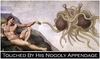 Touched by his noodly appendage