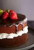 Chocolate cake w/strawberries